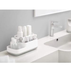 Khay Đựng Bàn Chải Mỹ Phẩm Nhà Tắm Joseph Joseph 70513 EasyStore Trắng Xám 4 Khay Đựng Bàn Chải Mỹ Phẩm Nhà Tắm Joseph Joseph 70513 EasyStore Trắng Xám