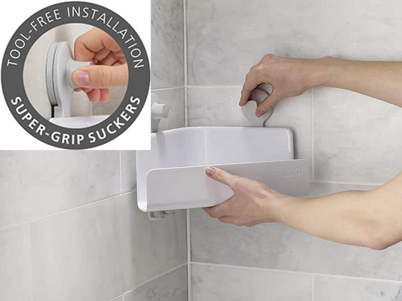 Bộ 2 Kệ Để Đồ Nhà Tắm Gắn Góc Tường Joseph Joseph 70550 EasyStore 9 Bộ 2 Kệ Để Đồ Nhà Tắm Gắn Góc Tường Joseph Joseph 70550 EasyStore