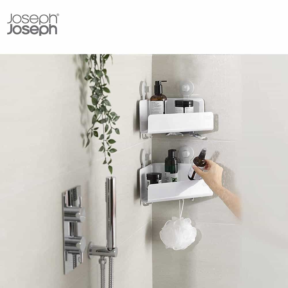 Bộ 2 Kệ Để Đồ Nhà Tắm Gắn Góc Tường Joseph Joseph 70550 EasyStore Bộ 2 Kệ Để Đồ Nhà Tắm Gắn Góc Tường Joseph Joseph 70550 EasyStore
