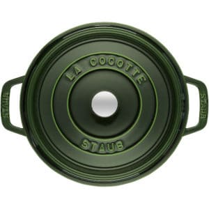 Nồi Gang Staub Round Cocotte Basil 24cm 40509-356-0 8 Nắp nồi gang La Cocotte