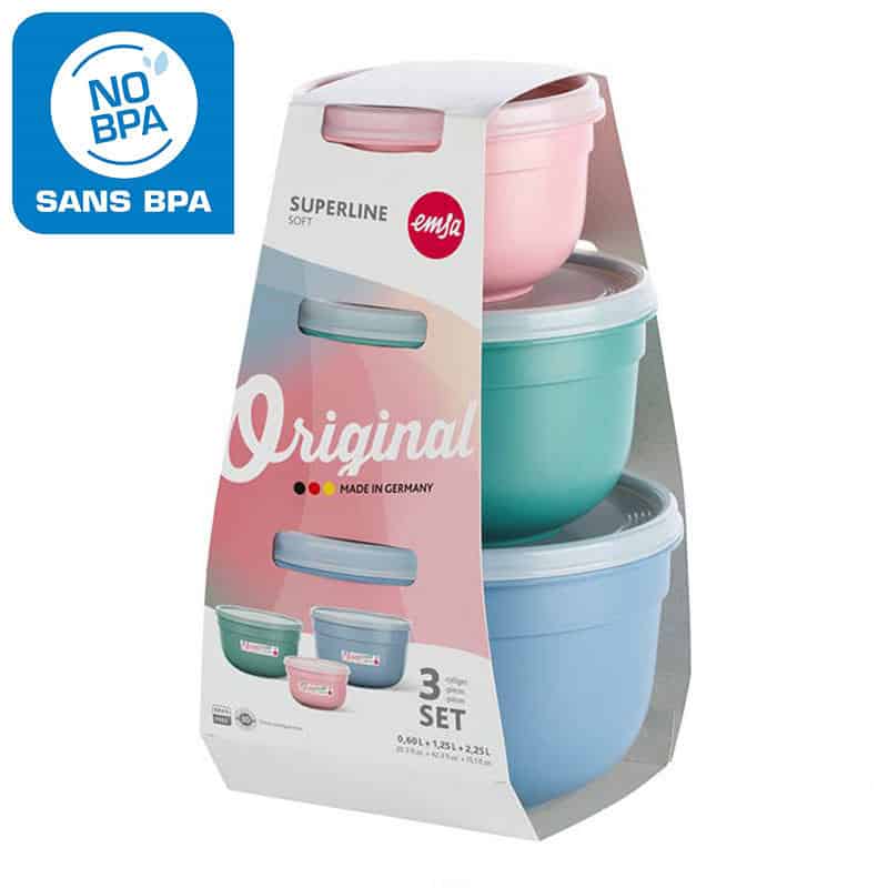 Bộ 3 Hộp Đựng Thực Phẩm Emsa N1082200