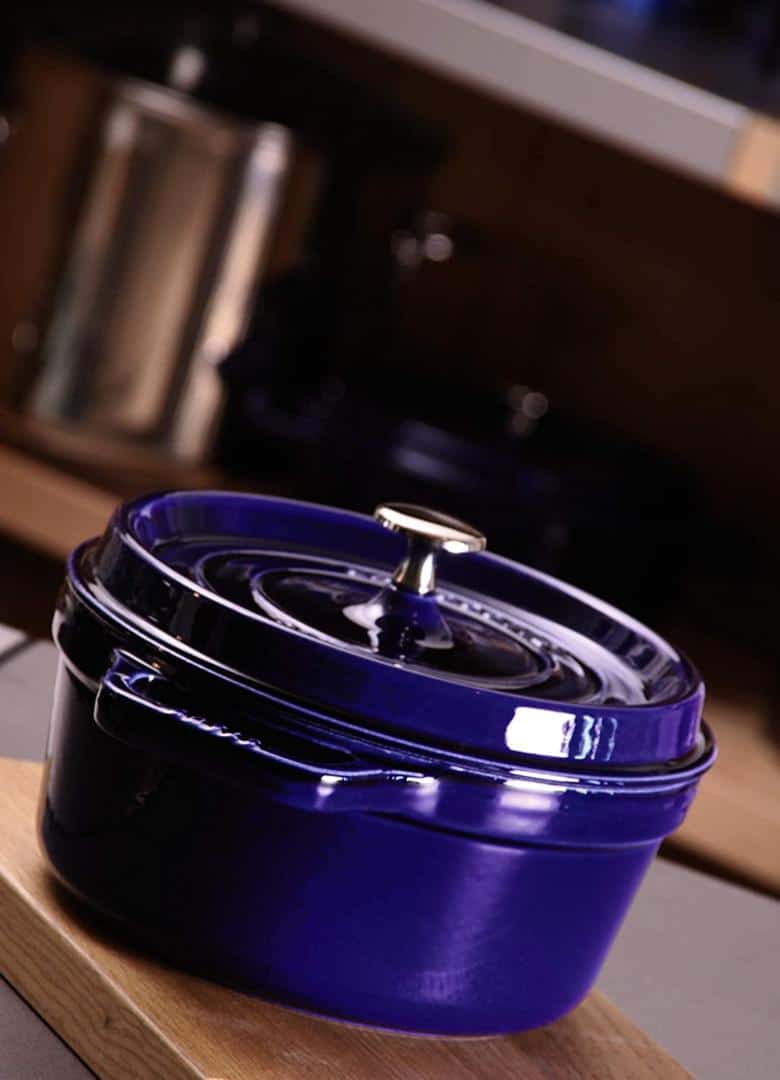 Nồi Gang Staub Round Cocotte Blue 20cm 40510-264-0 Nồi Gang Staub Round Cocotte Blue 20cm 40510-264-0