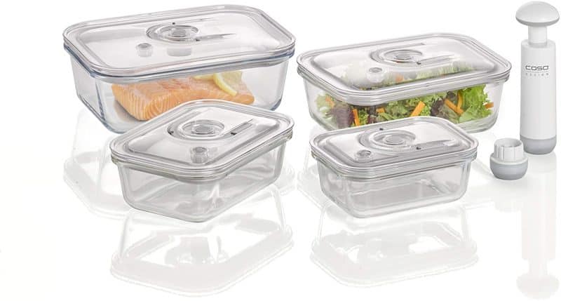 Bộ Hộp Thuỷ Tinh Đựng Thực Phẩm Hút Chân Không Caso 1197 VacuBoxx ES 13 Bộ Hộp Thuỷ Tinh Đựng Thực Phẩm Hút Chân Không Caso 1197 VacuBoxx ES 1