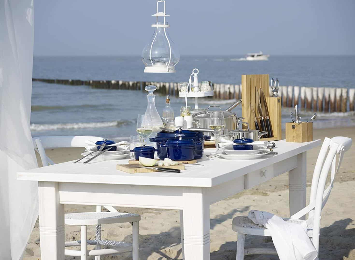 Nồi Gang Staub Round Cocotte Blue 20cm 40510-264-0 Nồi Gang Staub Round Cocotte Blue 20cm 40510-264-0