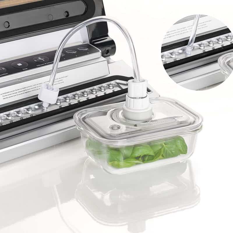 Bộ Hộp Thuỷ Tinh Đựng Thực Phẩm Hút Chân Không Caso 1197 VacuBoxx ES 17 Bộ Hộp Thuỷ Tinh Đựng Thực Phẩm Hút Chân Không Caso 1197 VacuBoxx ES 5