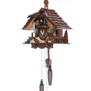 Đồng Hồ Cuckoo Quartz 444 Black Forest Clock Bell Tower