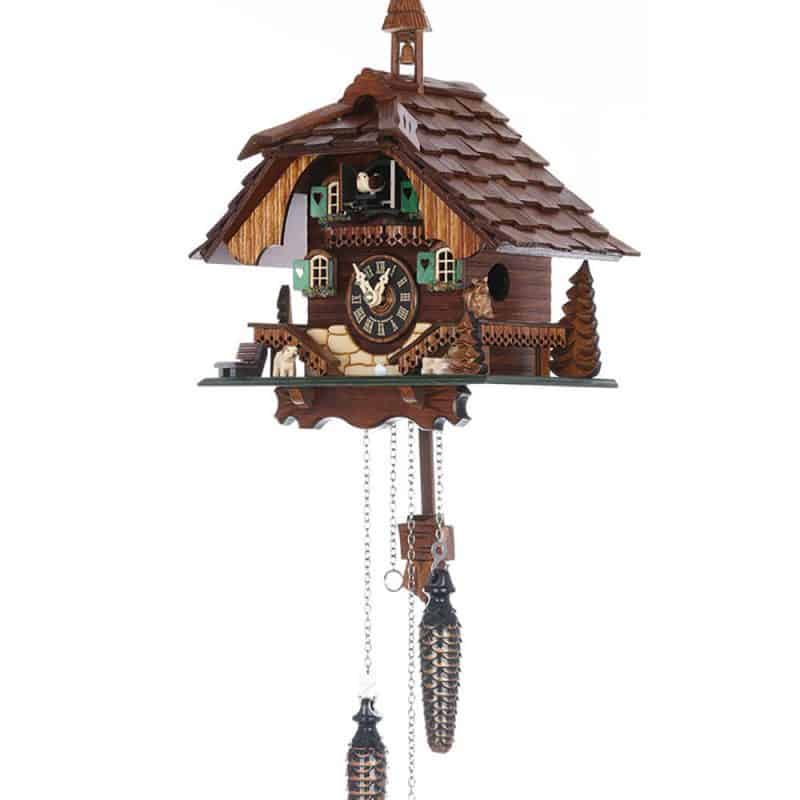 Đồng Hồ Cuckoo Quartz 444 Black Forest Clock Bell Tower 4 Đồng Hồ Cuckoo Quartz 444 Black Forest Clock Bell Tower