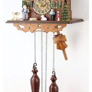 Đồng Hồ Cuckoo Clock Real Wood Battery Operated Quartz Movement Music 60820000