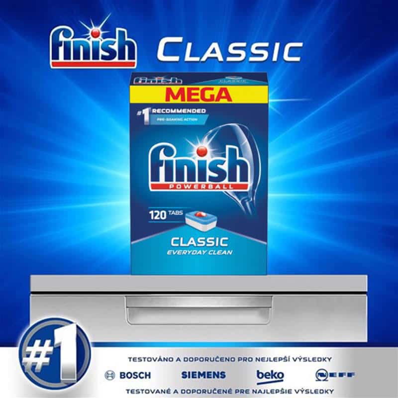 Viên Rửa Bát Finish Powerball Classic 120 Viên Viên Rửa Bát Finish Powerball Classic 120 Viên