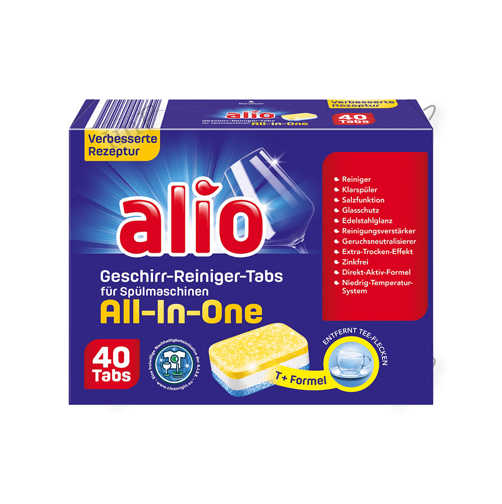 Viên Rửa Bát All In One Alio 40 Viên Viên Rửa Bát All In One Alio 40 Viên