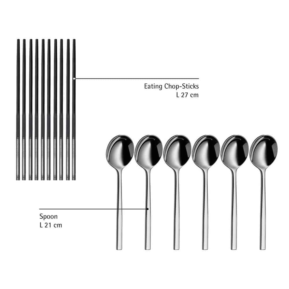 12_9402_6200_101 Bộ Thìa Đũa WMF Chop-Sticks 12 Món Cao Cấp