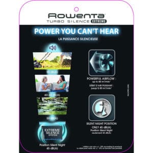 Quạt cây Rowenta VU5640/7X0 Turbo Silence Extreme 7 Quạt cây Rowenta VU5640/7X0 Turbo Silence Extreme