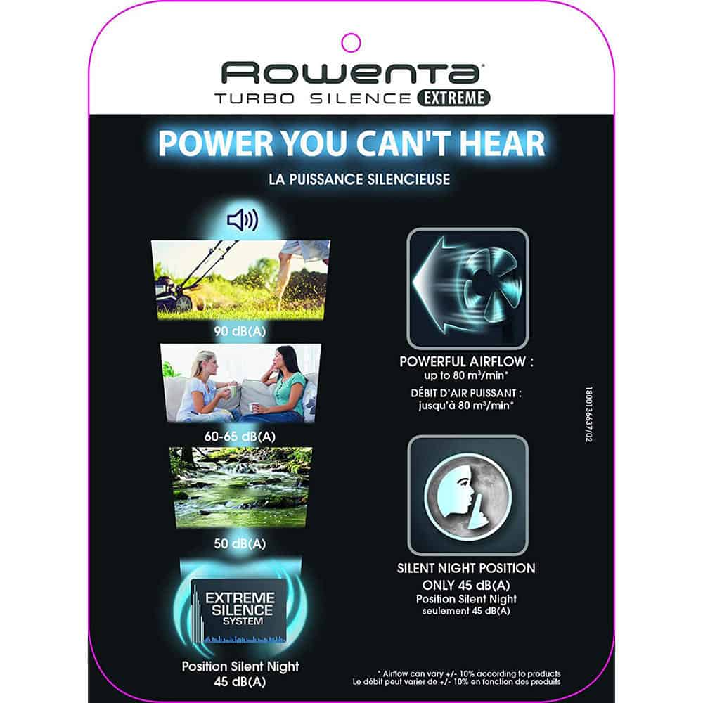 Quạt cây Rowenta VU5640/7X0 Turbo Silence Extreme Quạt cây Rowenta VU5640/7X0 Turbo Silence Extreme