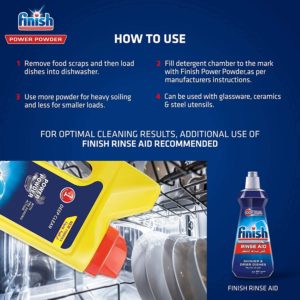 Bột Rửa Bát Finish Classic 2.5kg Hương Chanh