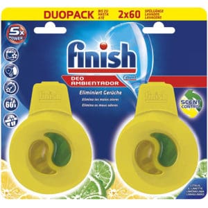 Khử Mùi Máy Rửa Bát Finish DuoPack 2x60