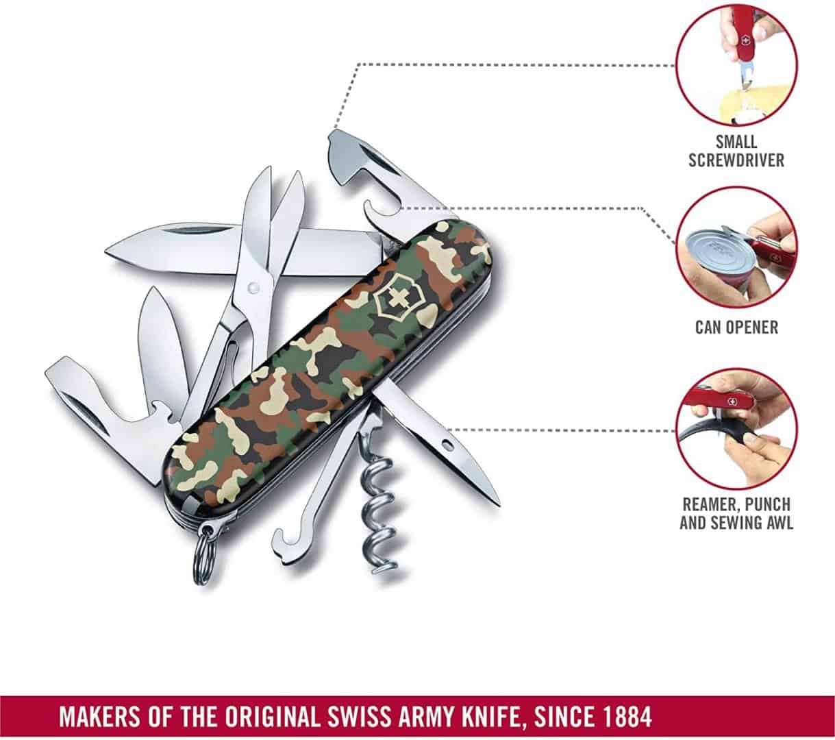 Dụng Cụ Đa Năng Victorinox Climber G/Mimetiche 1.3703.94 - Camouflage Dụng Cụ Đa Năng Victorinox Climber G/Mimetiche 1.3703.94 - Camouflage