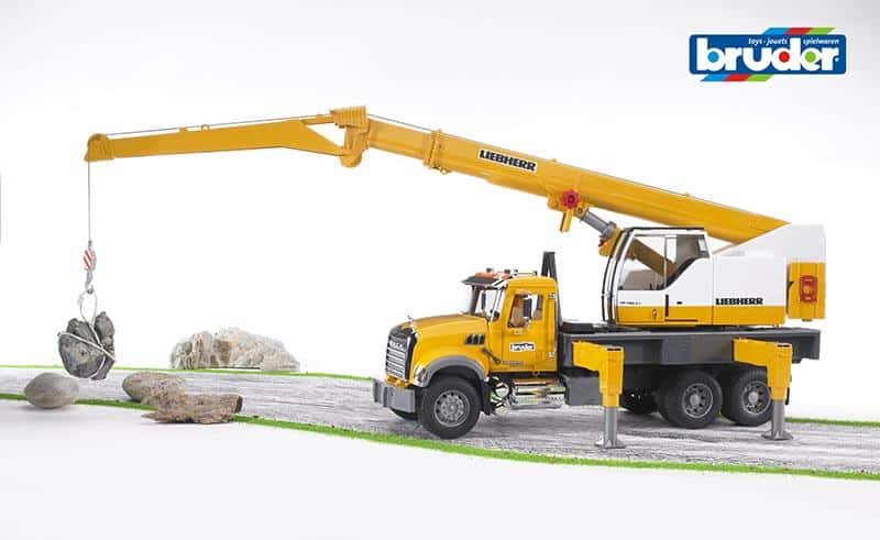 Đồ Chơi Trẻ Em Bruder 02818 - Xe Tải Cần Cẩu MACK Granite Liebherr 8 Đồ Chơi Trẻ Em Bruder 02818