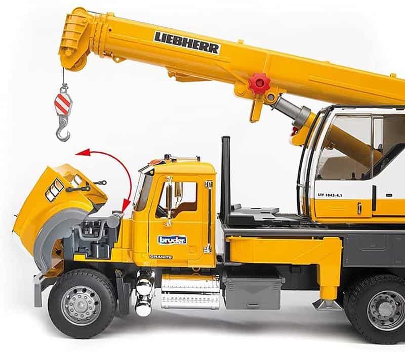 Đồ Chơi Trẻ Em Bruder 02818 - Xe Tải Cần Cẩu MACK Granite Liebherr 9 Đồ Chơi Trẻ Em Bruder 02818