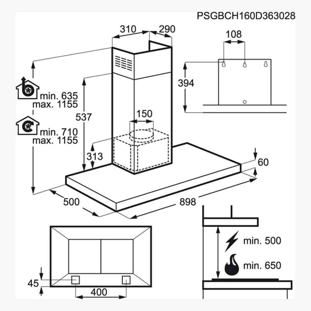 Máy Hút Mùi AEG DBB5960HM Máy Hút Mùi AEG DBB5960HM
