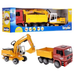 Đồ Chơi Trẻ Em Bruder 02751 - Ô Tô Tải Man TGA và Máy xúc Liebherr