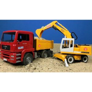 Đồ Chơi Trẻ Em Bruder 02751 - Ô Tô Tải Man TGA và Máy xúc Liebherr 4 Đồ Chơi Trẻ Em Bruder 02751 - Ô Tô Tải Man TGA và Máy xúc Liebherr