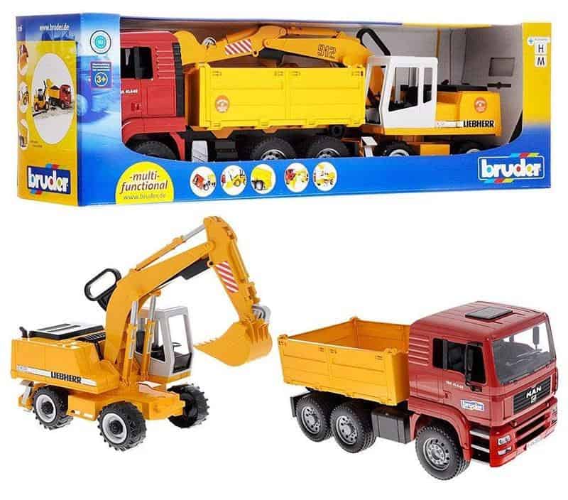 Đồ Chơi Trẻ Em Bruder 02751 - Ô Tô Tải Man TGA và Máy xúc Liebherr 7 Đồ Chơi Trẻ Em Bruder 02751 - Ô Tô Tải Man TGA và Máy xúc Liebherr