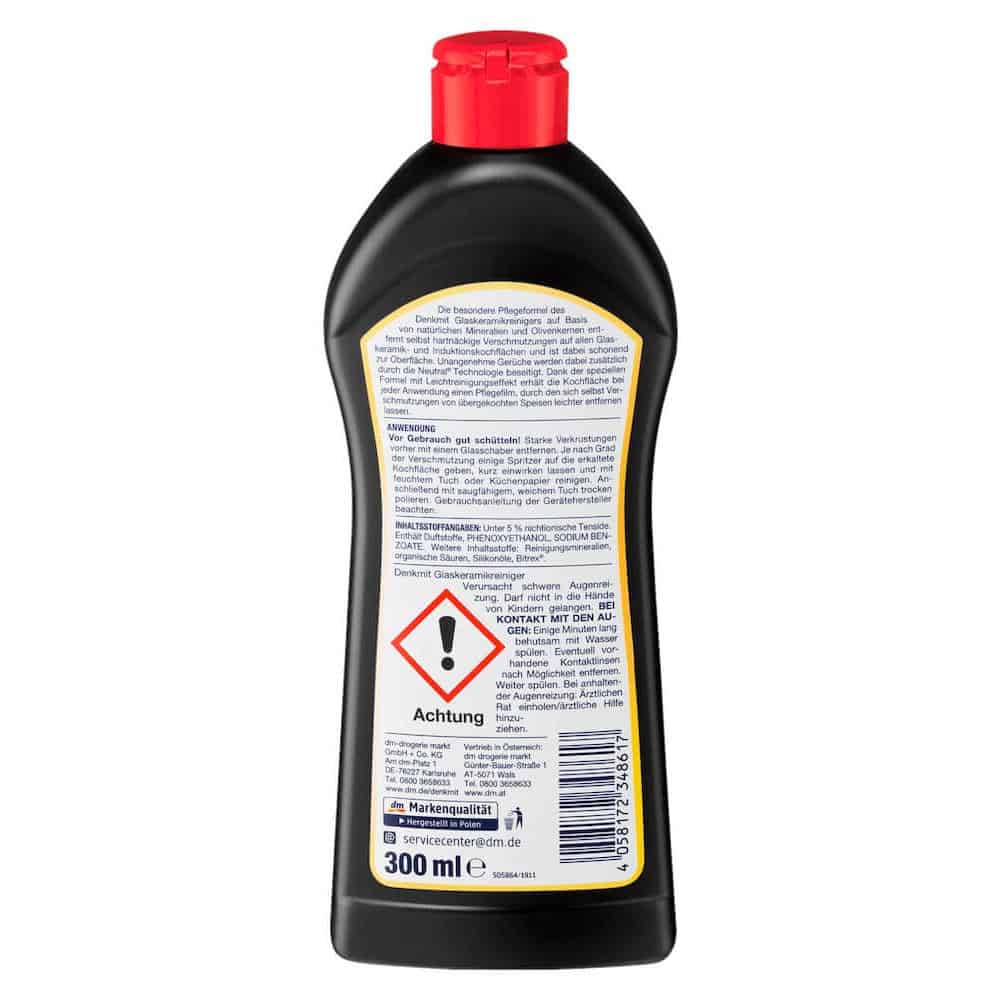 Chai Vệ Sinh Bếp Từ Denkmit Glaskeramikreiniger 3 in 1 Chai Vệ Sinh Bếp Từ Denkmit Glaskeramikreiniger 3 in 1