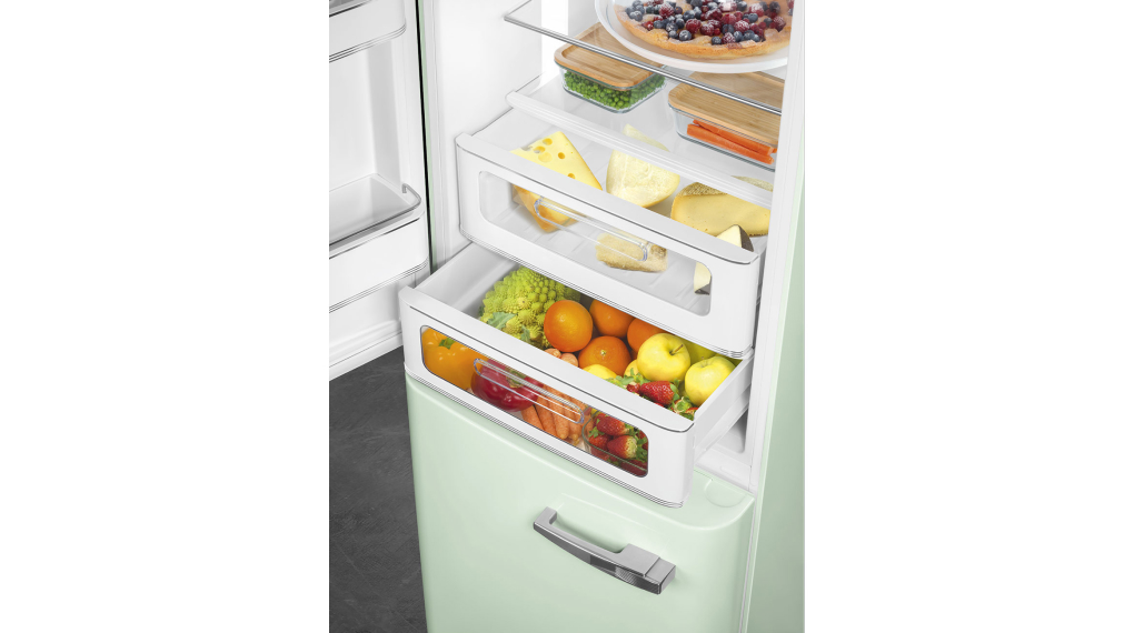 Tủ lạnh Smeg Inverter 331 lít FAB32 - Ngăn bảo quản rau, củ, quả Tủ lạnh Smeg Inverter 331 lít FAB32