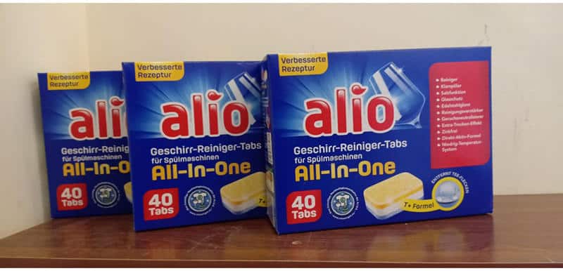 Viên Rửa Bát All In One Alio 40 Viên 4 Viên Rửa Bát All In One Alio 40 Viên - 1