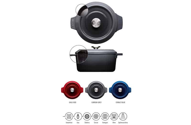 Bộ 2 Nồi Gang Woll 110CI-030 Size 10cm Grey 8 Bộ 2 Nồi Gang Woll 110CI-030 Size 10cm Grey - 2