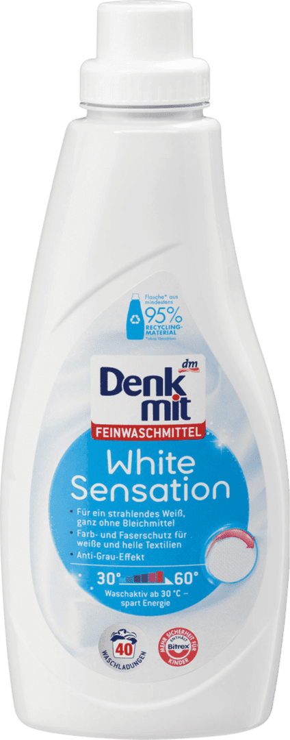 Nước Giặt Tẩy Trắng Denkmit White Sensation 1L3 Nước Giặt Tẩy Trắng Denkmit White Sensation 1L