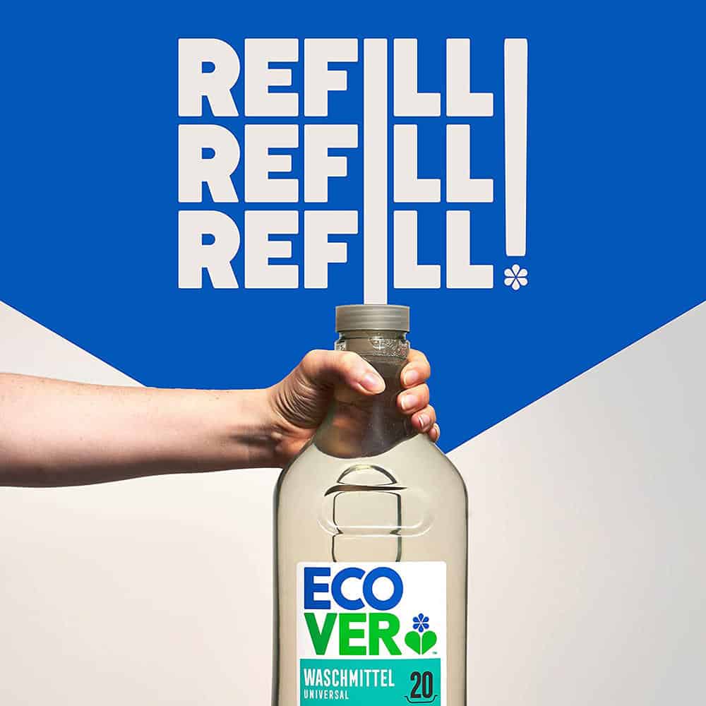 Nước Giặt Hữu Cơ EcoVer Waschmittel Universal 2008902 20WL - 1L Nước Giặt Hữu Cơ EcoVer Waschmittel Universal 2008902 20WL - 1L