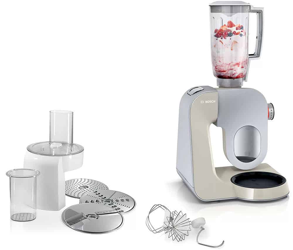 Máy Trộn Bột Đa Năng Bosch MUM58L20 Màu Xám Bạc Máy Trộn Bột Đa Năng Bosch MUM58L20 Màu Xám Bạc