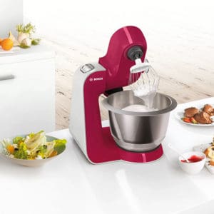 Máy Trộn Bột Đa Năng Bosch MUM58420 Màu Đỏ Kim Cương Bạc