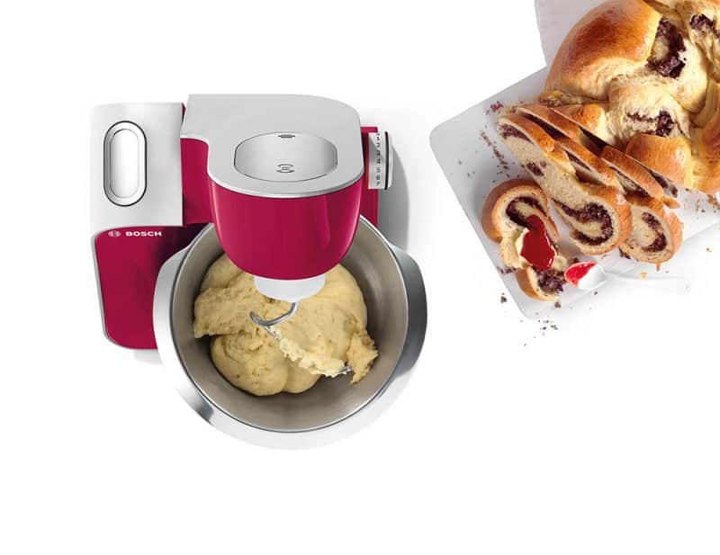 Máy Trộn Bột Đa Năng Bosch MUM58420 Màu Đỏ Kim Cương Bạc-2