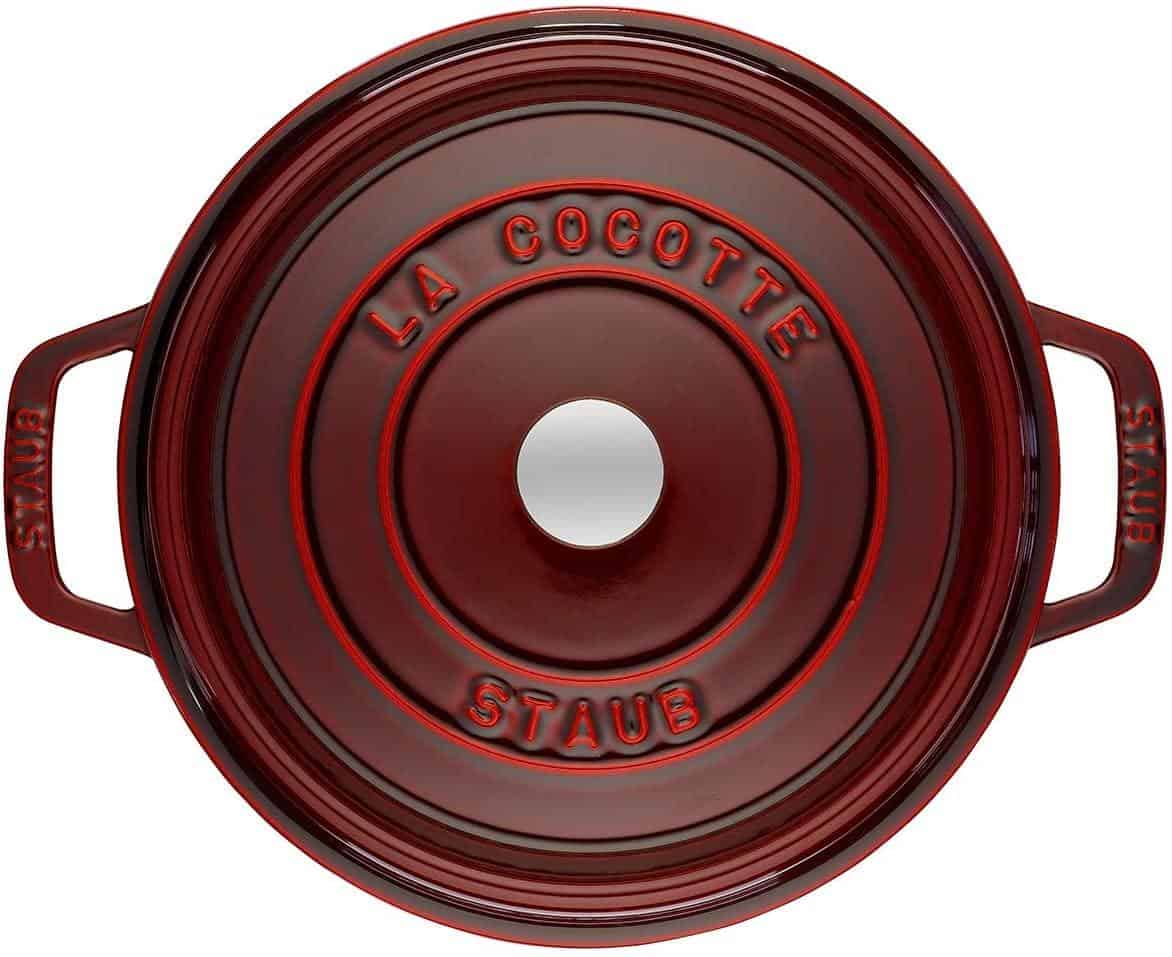 Nồi Gang Staub Round Cocotte Grenadine-1 Nồi Gang Staub Round Cocotte Grenadine 40509-357-0 / 24cm - 3,8L