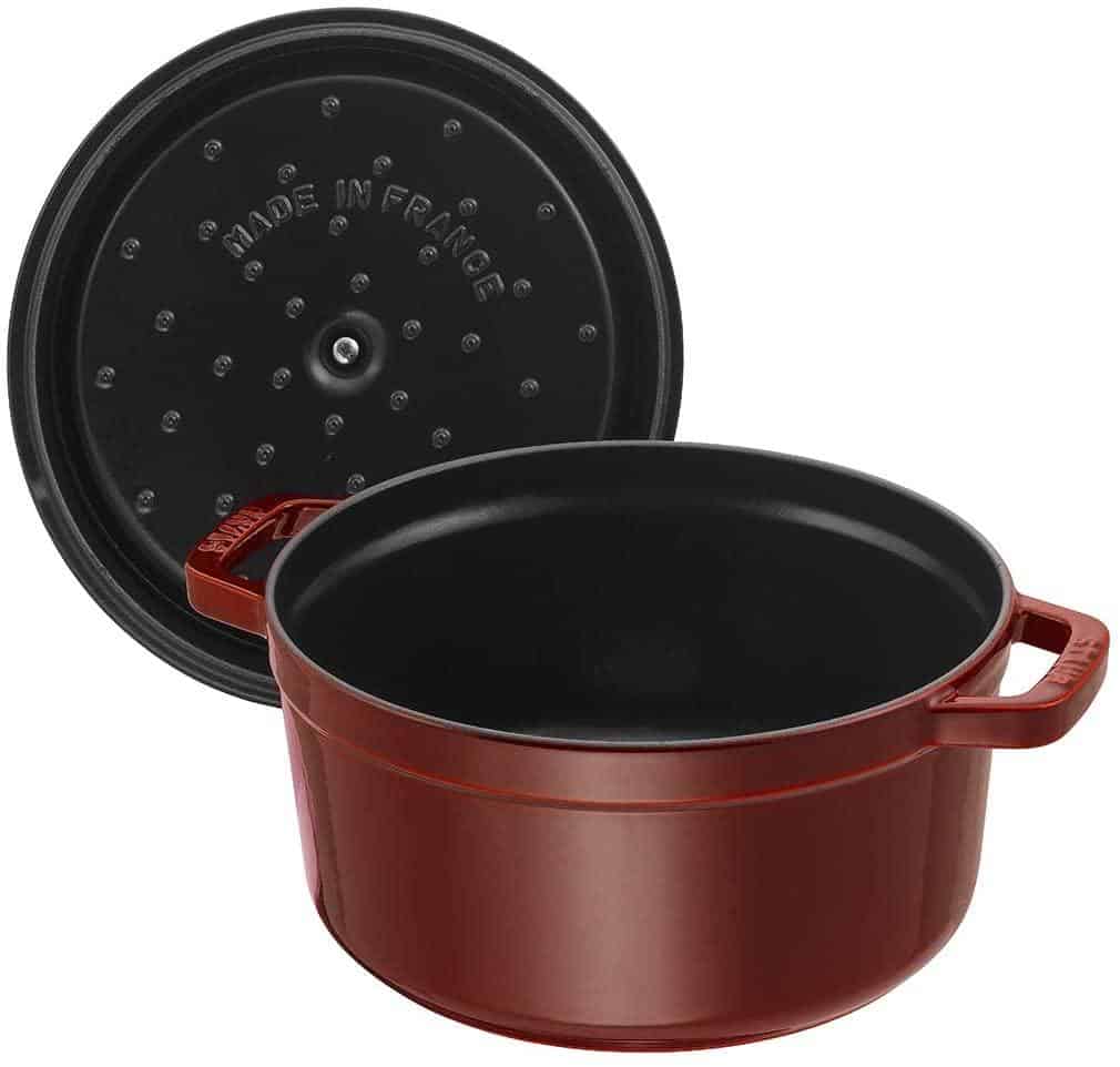 Nồi Gang Staub Round Cocotte Grenadine-3 Nồi Gang Staub Round Cocotte Grenadine 40509-357-0 / 24cm - 3,8L