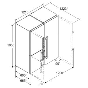 Tủ lạnh Liebherr SBSes 8496 PremiumPlus BioFresh NoFrost 7 Tủ Lạnh Liebherr SBSes 8496 PremiumPlus
