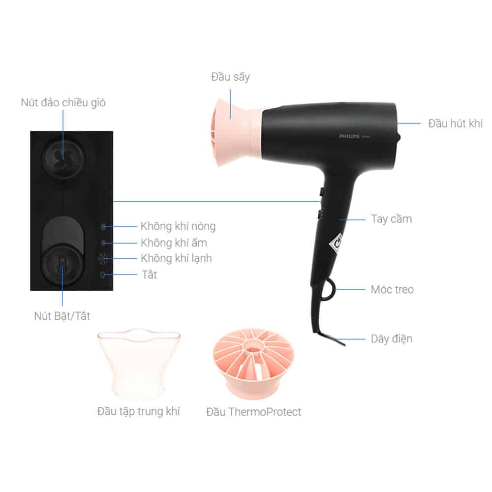 Máy Sấy Tóc Philips BHD350/10 Series 3000 Máy Sấy Tóc Philips BHD350/10 Series 3000