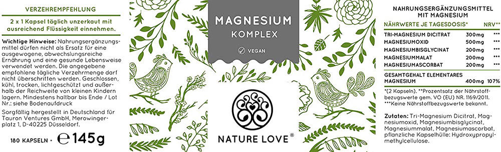 Viên Nang Nature Love Magnesium Komplex 180 Viên - Hỗn Hợp Magie Hữu Cơ Viên Nang Nature Love Magnesium Komplex 180 Viên - Hỗn Hợp Magie Hữu Cơ
