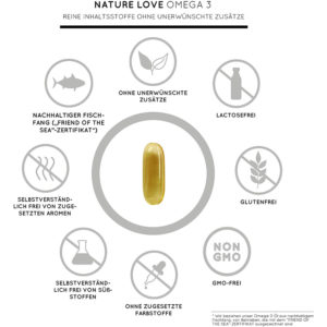 Viên Uống Dầu Cá Nature Love Omega 3 Aus Fischol 120 Viên