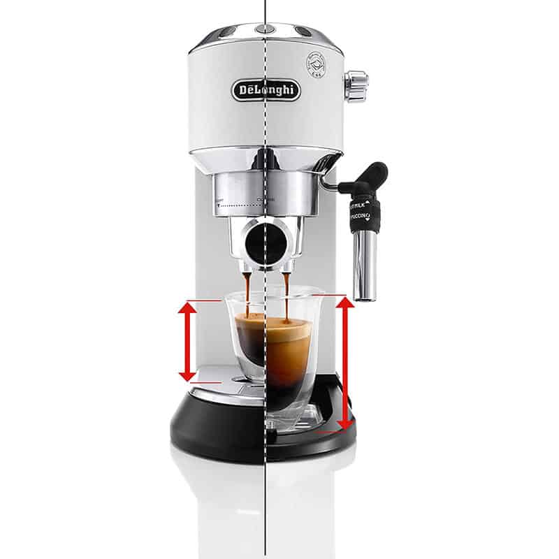 Máy pha cafe bán tự động DeLonghi EC685.W Dedica Style 12 Máy Pha Cà Phê Delonghi Espresso Dedica EC685W