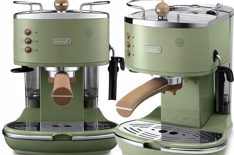 Máy pha cafe bán tự động DeLonghi ECOV311.GR Icona Vintage 7 Máy Pha Cà Phê Delonghi Icona Vintage ECOV311GR