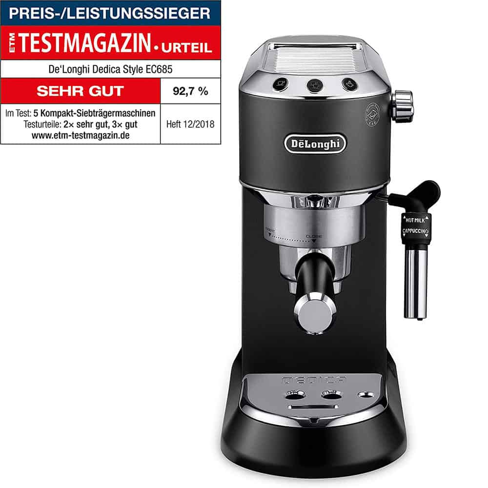 Delonghi Espresso Dedica EC685BK-3 Máy Pha Cà Phê Delonghi Espresso Dedica EC685BK
