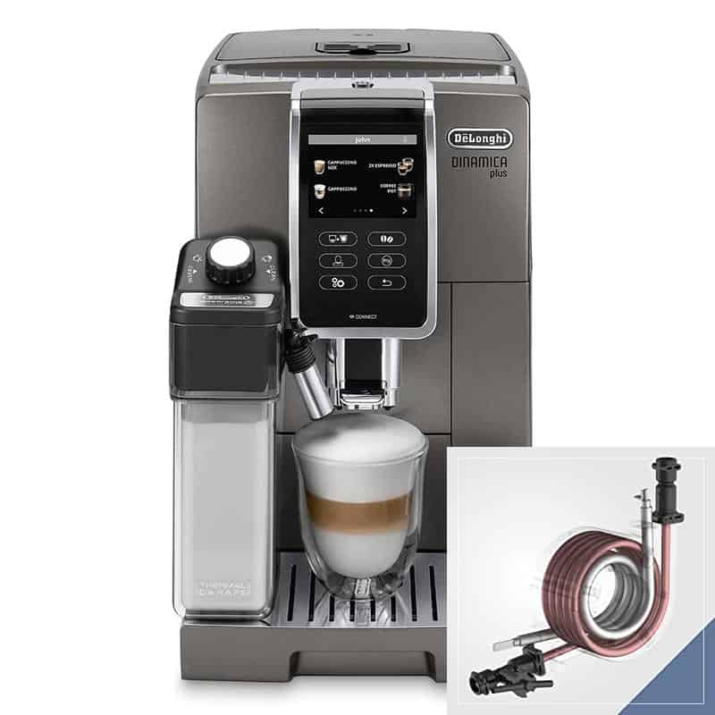 Máy pha cafe tự động DeLonghi ECAM370.95.T Dinamica Plus 11 Máy Pha Cà Phê De'Longhi Dinamica Plus ECAM 370.95.T