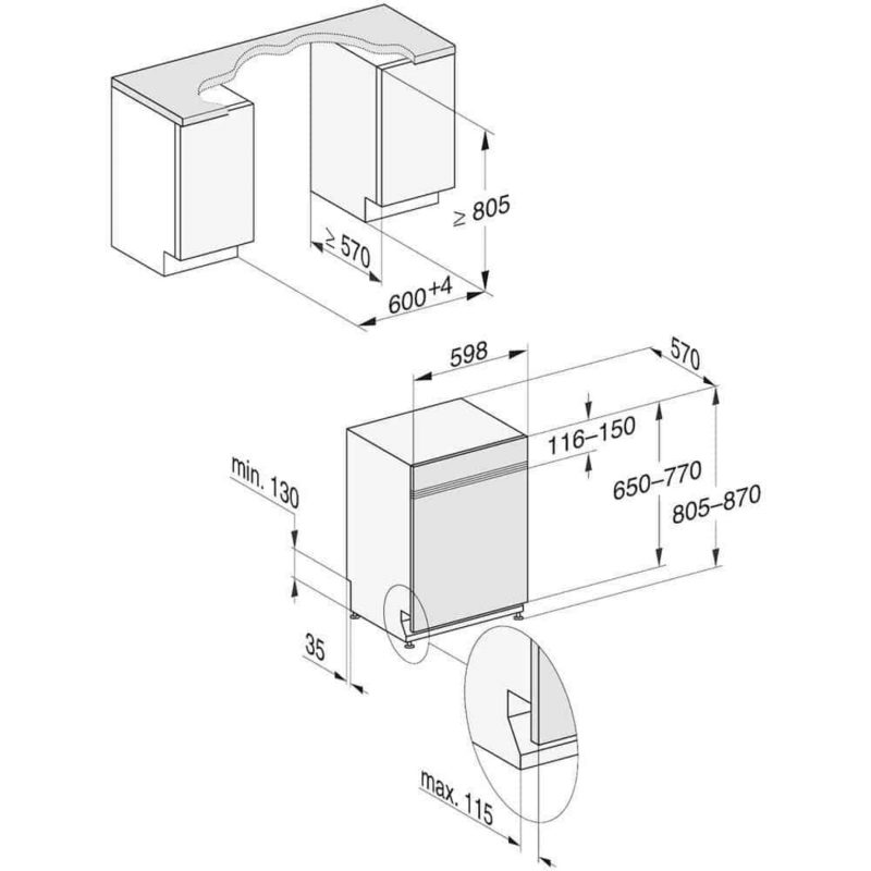 Máy Rửa Chén Miele G 7310 SCi AutoDos Bán Âm 14 Máy Rửa Chén Miele G 7310 SCi AutoDos Bán Âm