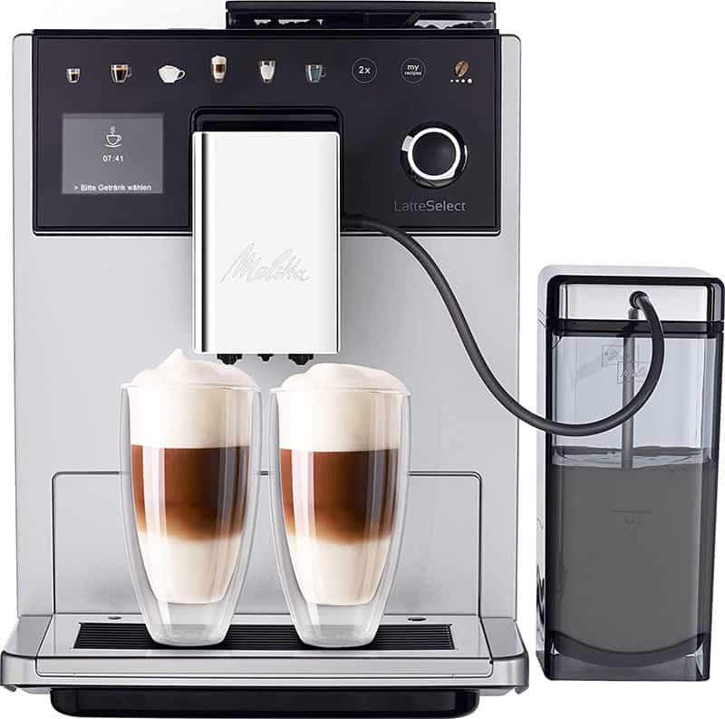 Máy pha cafe tự động Melitta Latte Select-Silver 11 Máy Pha Cà Phê Tự Động Melitta Latte Select-Silver