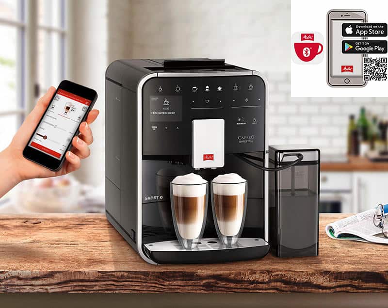 Máy pha cafe tự động Melitta Barista TS Smart-Black 7 Máy Pha Cà Phê Tự Động Melitta Barista TS Smart-Black