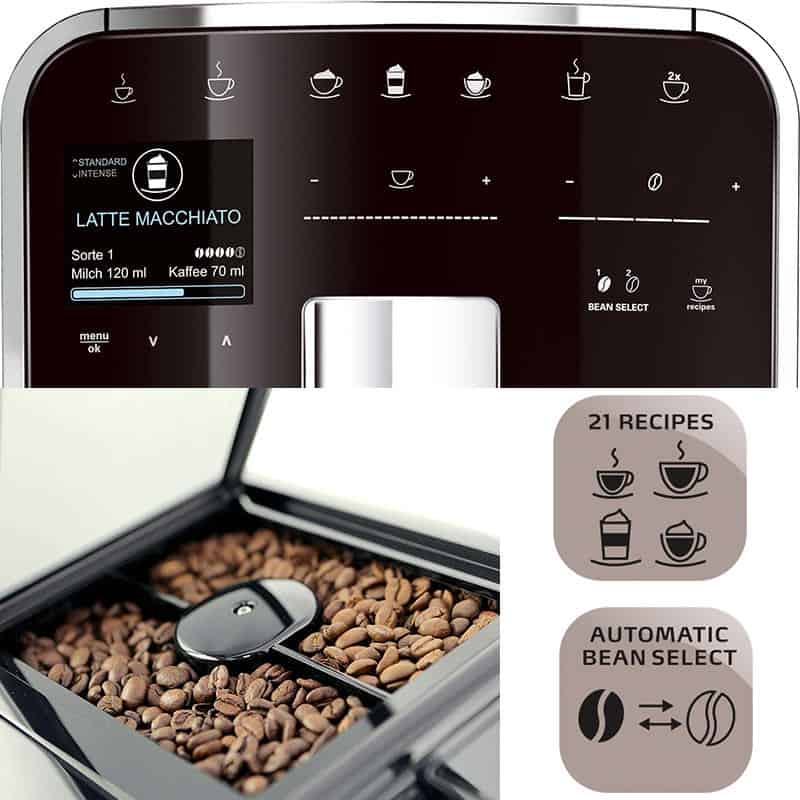 Máy pha cafe tự động Melitta Barista TS Smart-Black 10 Máy pha cà phê Melitta Barista TS Smart-Black