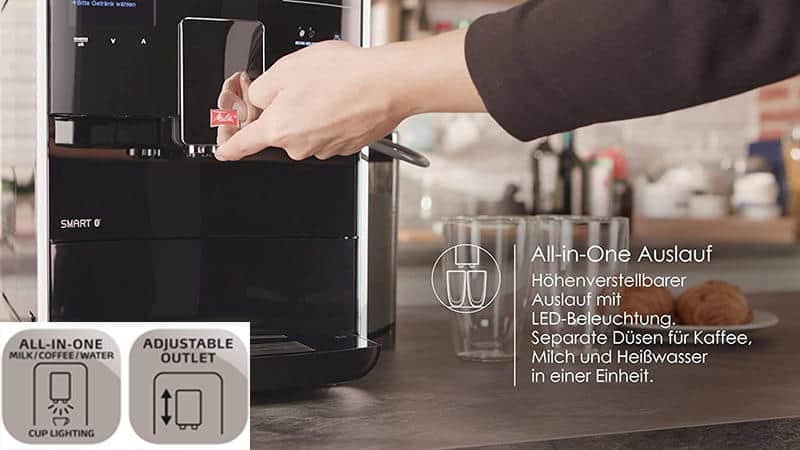 Máy pha cafe tự động Melitta Barista TS Smart-Black 14 Máy pha cà phê Melitta Barista TS Smart-Black